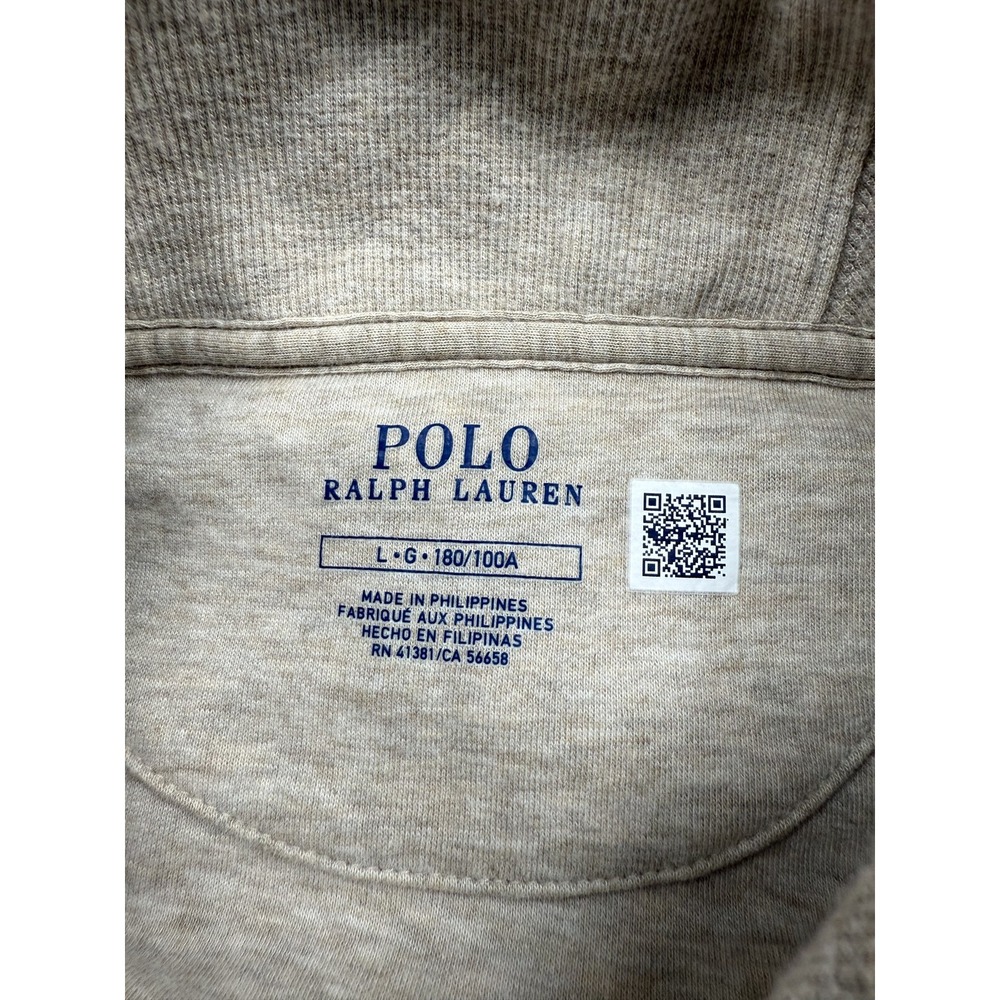 Polo Ralph Lauren Sweater Mens Large Shawl Collar Pullover Cotton Blend - Picture 16 of 16
